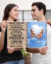 Custom Name Jesus Couple The Day I Met You 17x11 Poster poster-landscape-17x11-lifestyle-20