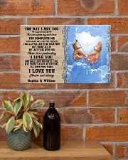 Custom Name Jesus Couple The Day I Met You 17x11 Poster poster-landscape-17x11-lifestyle-23