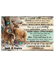 Personalized Deer Hunting Couple Pallet I Love You 17x11 Poster front