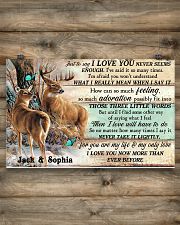 Personalized Deer Hunting Couple Pallet I Love You 17x11 Poster poster-landscape-17x11-lifestyle-14