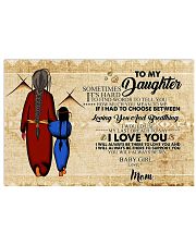 Native To My Daughter Gift For Daughter 17x11 Poster front