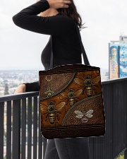 Love Bee Animal For Bee Lovers All-over Tote aos-all-over-tote-lifestyle-front-05