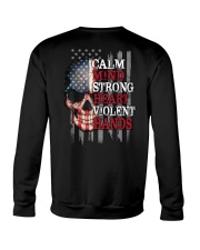 Skull Strong Heart 2 Sides Crewneck Sweatshirt tile