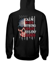Skull Strong Heart 2 Sides Hooded Sweatshirt tile