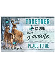 Custom Name Deer Hunting Together Is Our Favorite 17x11 Poster front