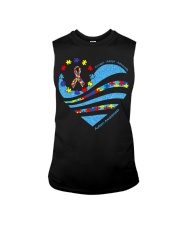 Autism Accept Adapt Avocate Sleeveless Tee tile