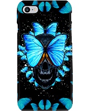 Skull Indigo Butterfly Phone Case Phone Case i-phone-8-case