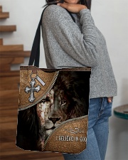 God Lion And Jesus All-over Tote aos-all-over-tote-lifestyle-front-09