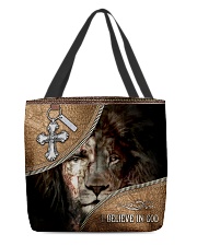God Lion And Jesus All-over Tote front