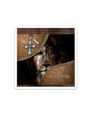 God Lion And Jesus Sticker tile