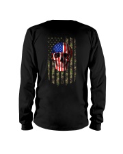 SKull Camo Flag 2 Sides Long Sleeve Tee tile