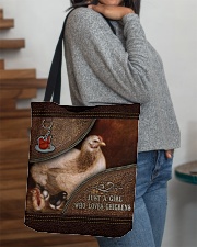 Mother Hen and Chicks For Chicken Lovers All-over Tote aos-all-over-tote-lifestyle-front-09