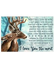 Hunting Deers I Love You The Most 17x11 Poster front