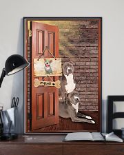 Pitbull Dogs At Door 11x17 Poster lifestyle-poster-2