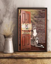 Pitbull Dogs At Door 11x17 Poster lifestyle-poster-3