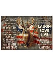 Deer Hunting Today Is A Good Day 17x11 Poster front
