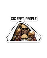 Skull - Six Feet - People Sticker - Single (Vertical) front