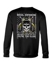 Skull Hockey Social Distancing 2 Sides Crewneck Sweatshirt tile
