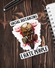 Skull Social Distancing I Hate People Sticker Sticker - Single (Vertical) aos-sticker-single-vertical-lifestyle-front-05