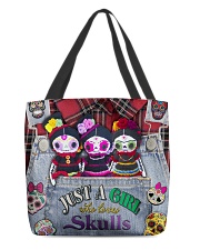 Just A Girl Who Loves Skull All-over Tote back
