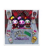 Just A Girl Who Loves Skull Sticker tile