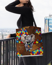 Autism Elephant Different Not Less All-over Tote aos-all-over-tote-lifestyle-front-05
