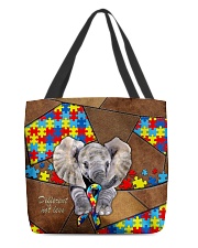 Autism Elephant Different Not Less All-over Tote front