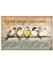 Birds God Says You Are 17x11 Poster front