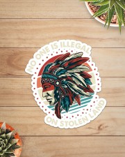 Native - No One Is Illegal Sticker Sticker - Single (Vertical) aos-sticker-single-vertical-lifestyle-front-07