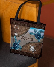 A girl who loves turlte animal for turtle lovers All-over Tote aos-all-over-tote-lifestyle-front-02