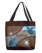 A girl who loves turlte animal for turtle lovers All-over Tote back