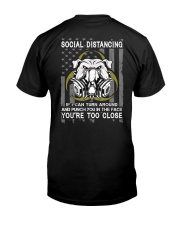 English Bulldog Social Distancing Punch 2 Sides Premium Fit Mens Tee tile