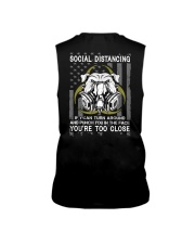 English Bulldog Social Distancing Punch 2 Sides Sleeveless Tee tile