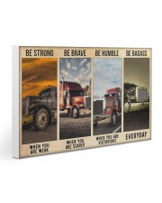 Trucker Be Strong Truck Lovers Gallery Wrapped Canvas Prints tile