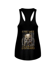 Skull 6 Feet Back Or 6 Feet Under 2 Sides Ladies Flowy Tank tile