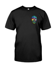SKull Beach Face 2 Sides Classic T-Shirt front