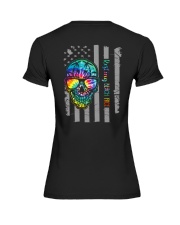 SKull Beach Face 2 Sides Premium Fit Ladies Tee tile