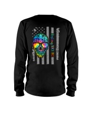 SKull Beach Face 2 Sides Long Sleeve Tee tile