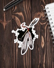 NDGBVD5820 Native Feather Crack St Sticker - Single (Vertical) aos-sticker-single-vertical-lifestyle-front-05