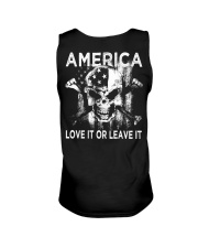 Skull - America Love It Or Leave It 2 Sides Unisex Tank tile
