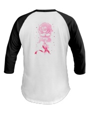 Breast Cancer Rose Smoke 2 Sides Baseball Tee tile