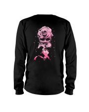 Breast Cancer Rose Smoke 2 Sides Long Sleeve Tee tile