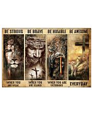 Jesus Be Strong 17x11 Poster front