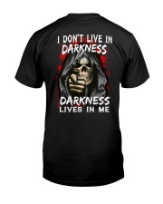 Skull Darkness Lives In Me 2 Sides Premium Fit Mens Tee tile