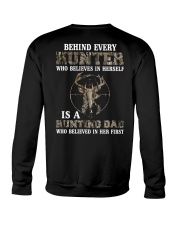 Behind Every Hunter Girl Is A Hunting Dad 2 Sides Crewneck Sweatshirt tile