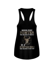 Behind Every Hunter Girl Is A Hunting Dad 2 Sides Ladies Flowy Tank tile