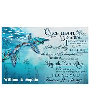 Custom Name Turtle Once Upon A time 17x11 Poster front