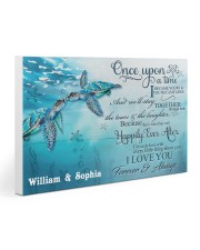 Custom Name Turtle Once Upon A time 30x20 Gallery Wrapped Canvas Prints thumbnail
