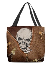 Skull Leather All-over Tote back