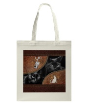 Love Black Cat For Cat Lovers Tote Bag tile
